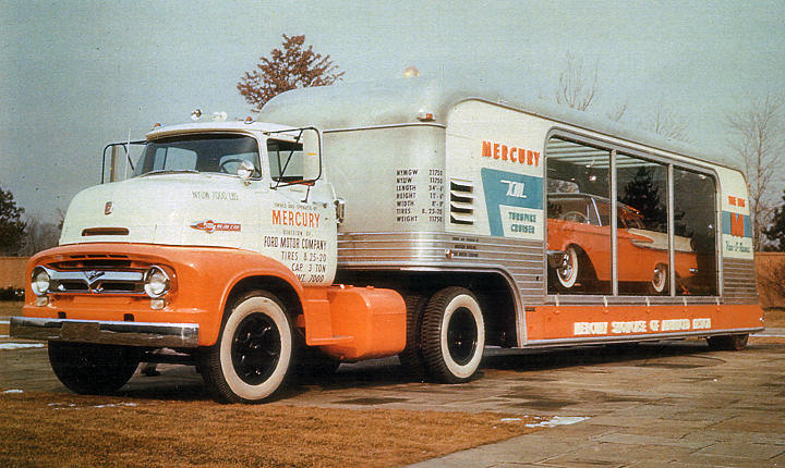 This is how the Mercury XM Turnpike Cruiser was moved when it toured around