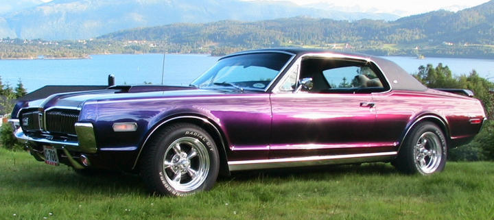 1968 Cougar 1968 cougar 289 V6 Maroon White vinyl top white interior 